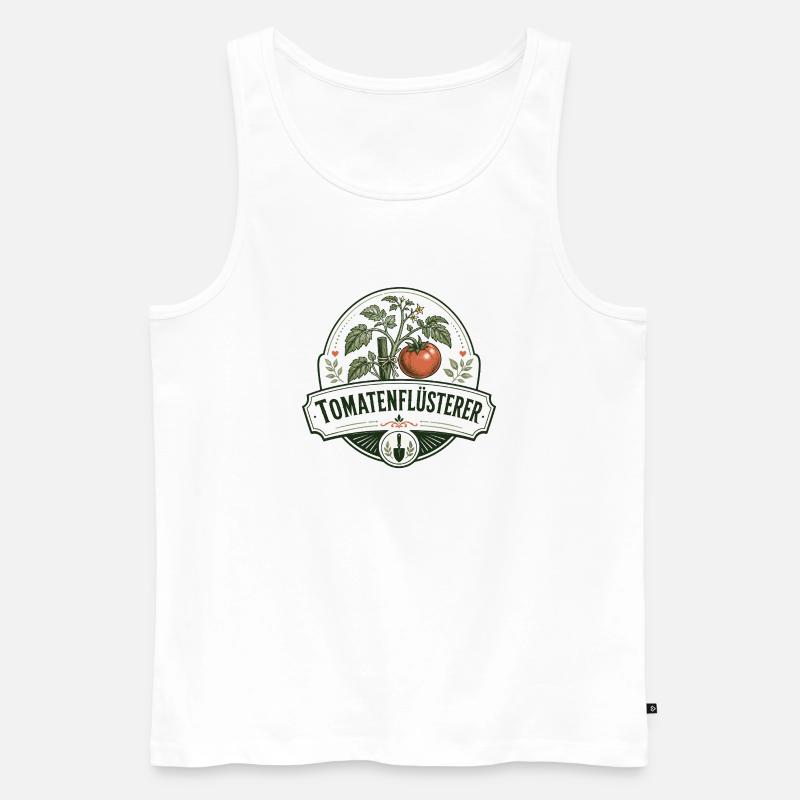 Tomatenflüsterer - Männer Premium Bio Tank Top - Weiß