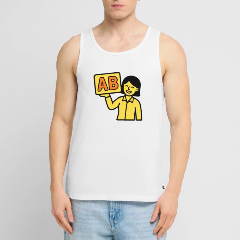 Enseignant à l’école primaire ABC Vector Débardeur bio Premium Homme