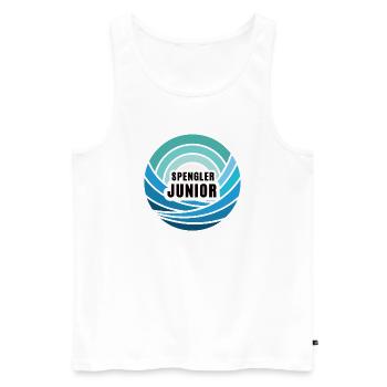 Successeur junior Spengler Fils Enfant garçon - Débardeur bio Premium Homme - blanc - Devant - Michal (187cm)