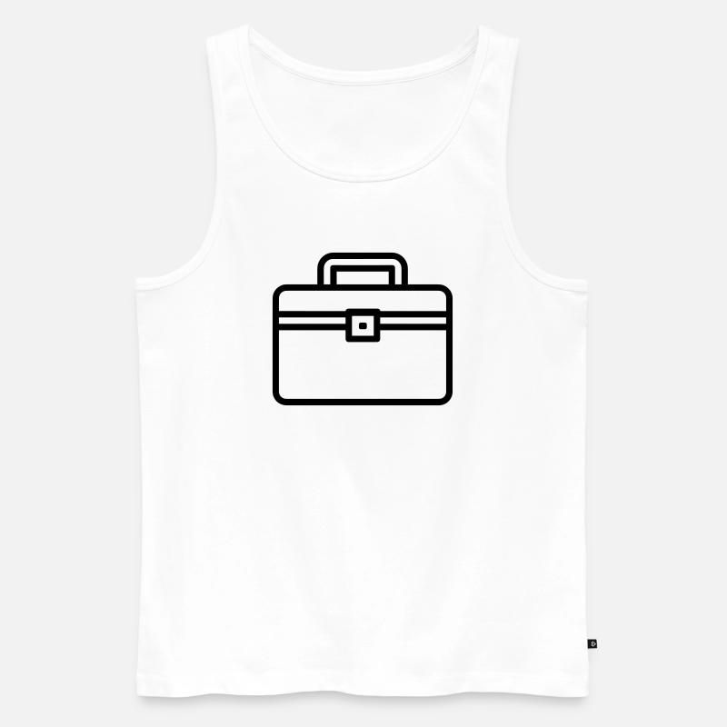 Werkzeugkasten - Männer Premium Bio Tank Top - Weiß