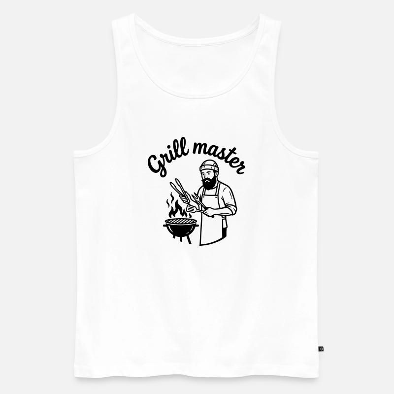 grillen - Männer Premium Bio Tank Top - Weiß