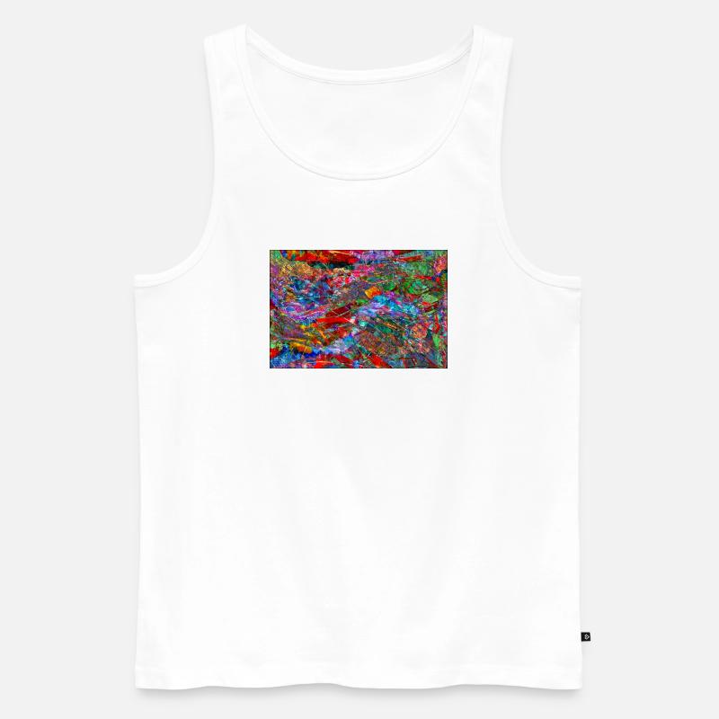 Dissonanz - Männer Premium Bio Tank Top - Weiß