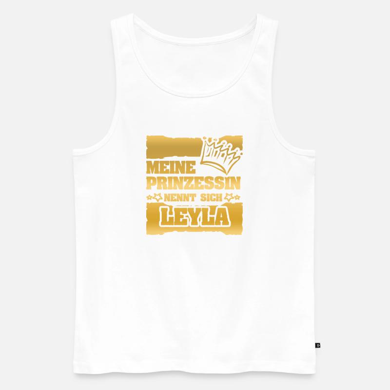 Spruch Leyla - Männer Premium Bio Tank Top - Weiß