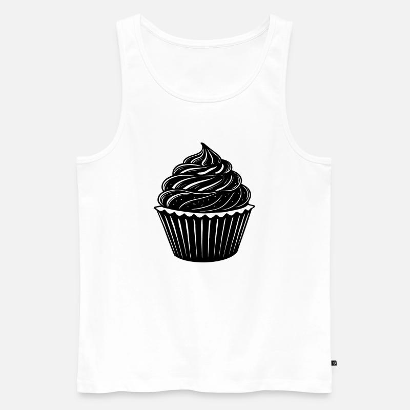 Cupcakes - Männer Premium Bio Tank Top - Weiß