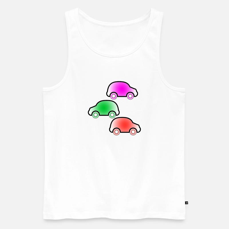 Autos - Männer Premium Bio Tank Top - Weiß
