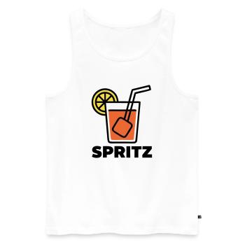 Spritz Cocktail Summer Drink Italy Holiday - Men's Premium Organic Tank Top - white - Front - Michal (187cm)