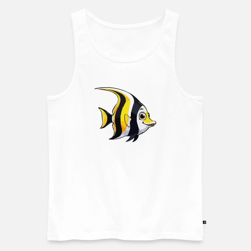 Tropical Fish Comic - Débardeur bio Premium Homme - blanc