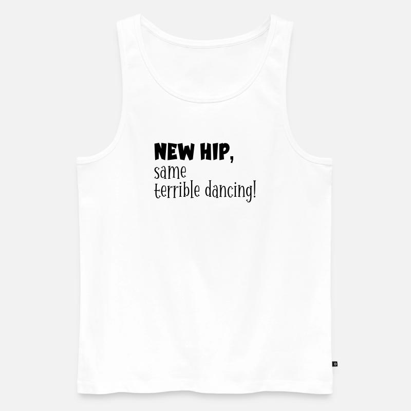 Hanches - Danse drôle - Débardeur bio Premium Homme - blanc