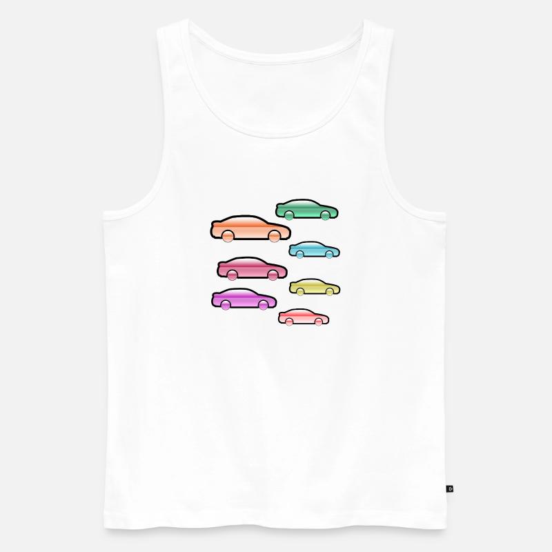 Autos - Männer Premium Bio Tank Top - Weiß