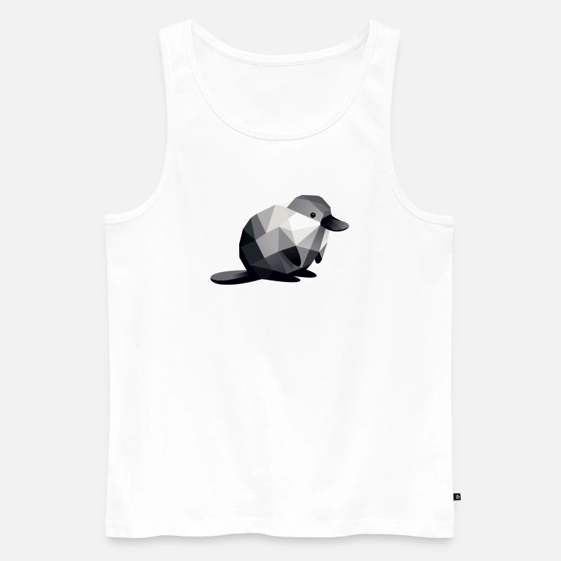 Schnabeltier - Männer Premium Bio Tank Top - Weiß