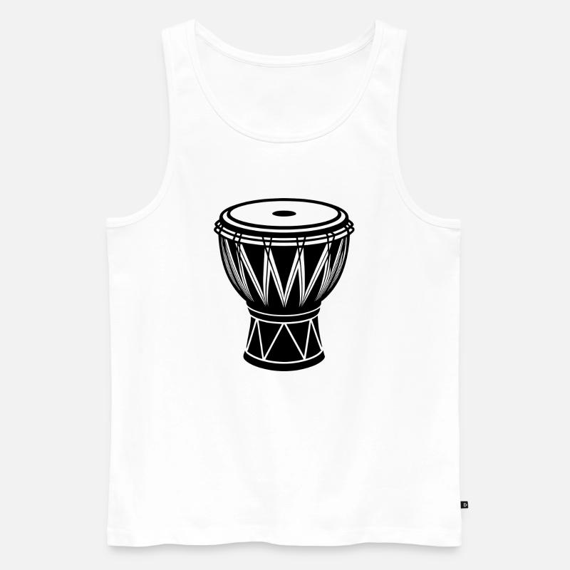 Conga africain - Débardeur bio Premium Homme - blanc