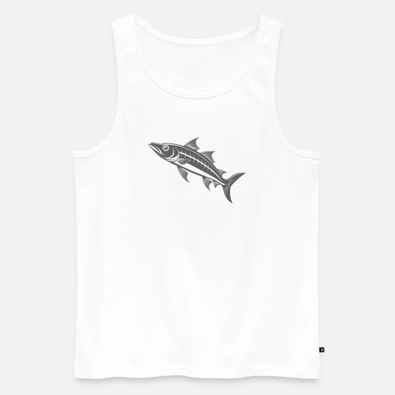 Barracuda - Männer Premium Bio Tank Top - Weiß