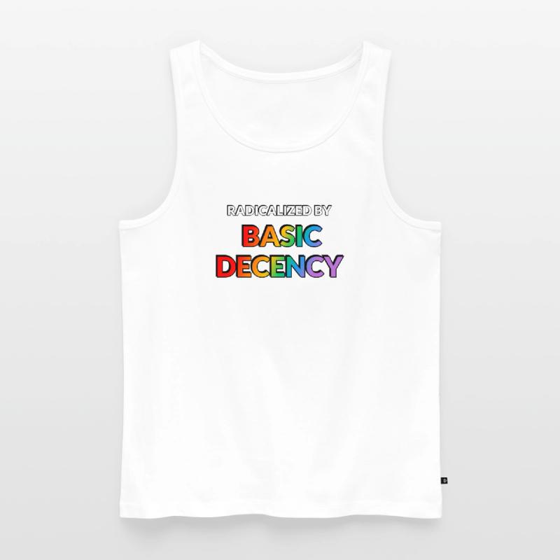 Radicalized By Basic Decency Men's Premium Organic Tank Top
