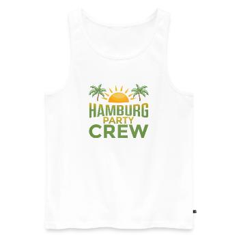 Équipe de la fête de Hambourg - Débardeur bio Premium Homme - blanc - Devant - Michal (187cm)