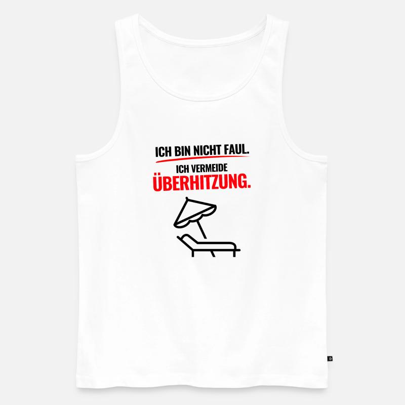 Überhitzung Aktiv - Männer Premium Bio Tank Top - Weiß