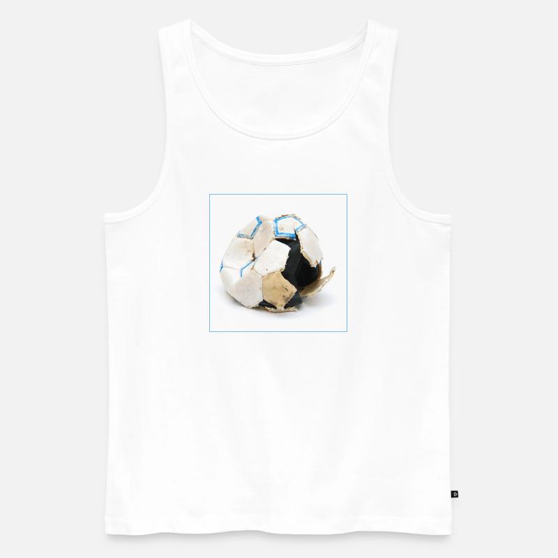 The Ball - Männer Premium Bio Tank Top - Weiß