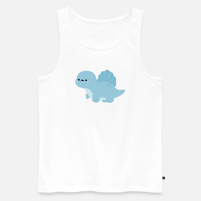 Spinosaurus Nelly - Männer Premium Bio Tank Top - Weiß