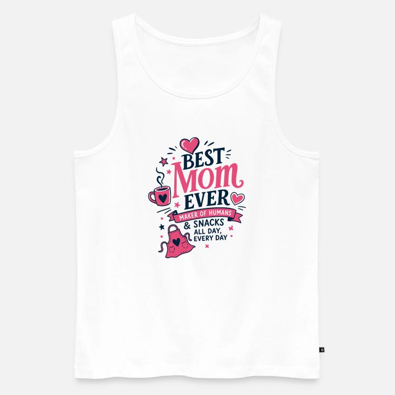 Best Mom Ever Küchen Spruch - Männer Premium Bio Tank Top - Weiß