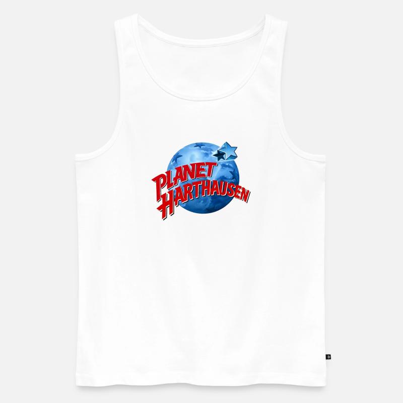 Planet Harthausen - Männer Premium Bio Tank Top - Weiß