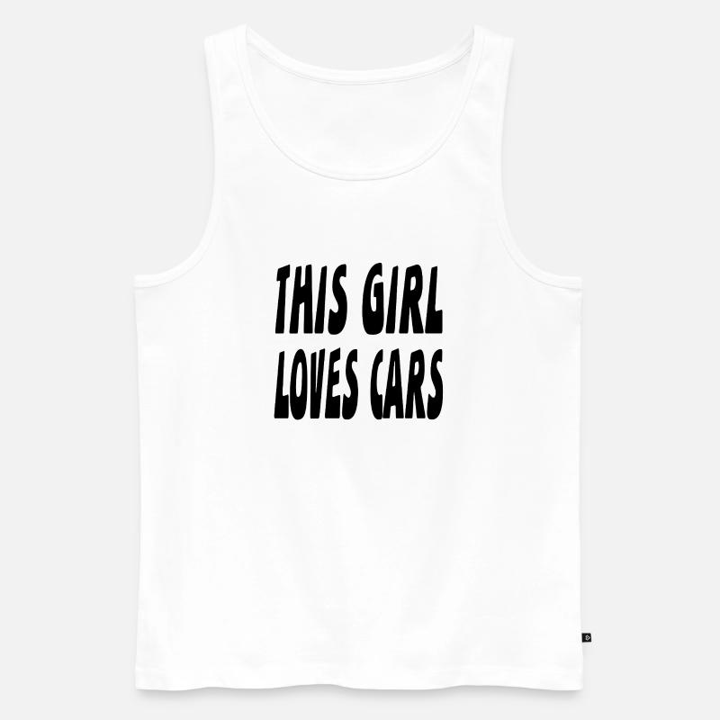 Auto - Männer Premium Bio Tank Top - Weiß