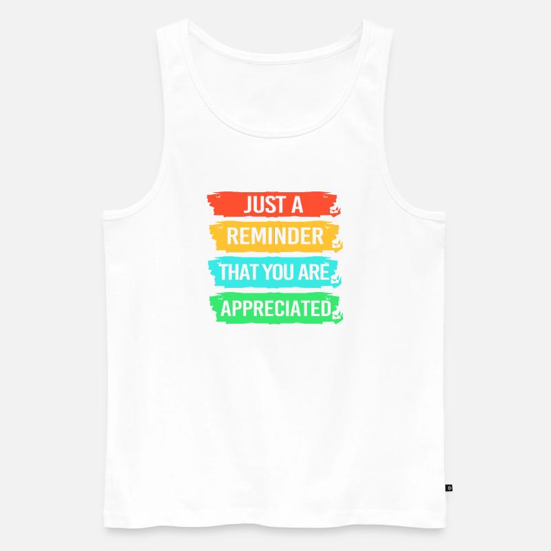Mitarbeiter der Woche Mitarbeiter des Monats - Männer Premium Bio Tank Top - Weiß