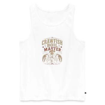 Crawfish Boil Master Lustige Männer Crawfish - Männer Premium Bio Tank Top - Weiß - Vorne - Michal (187cm)