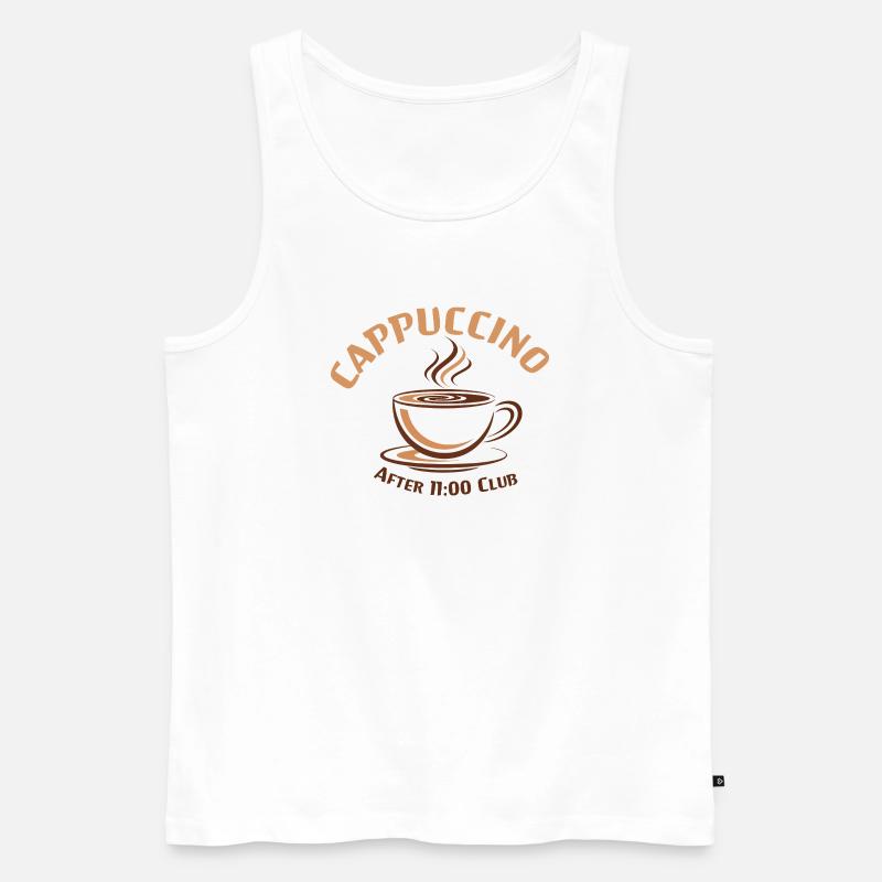 Kaffee Klub Nach 11 Uhr - Männer Premium Bio Tank Top - Weiß