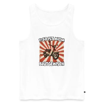 Geschenk für Simson-Fans, Ostalgie Fan - Männer Premium Bio Tank Top - Weiß - Vorne - Michal (187cm)