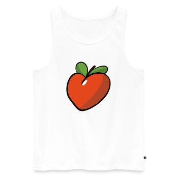 Peche_coeur - Men's Premium Organic Tank Top - white - Front - AI Model Male 178 light (178cm)