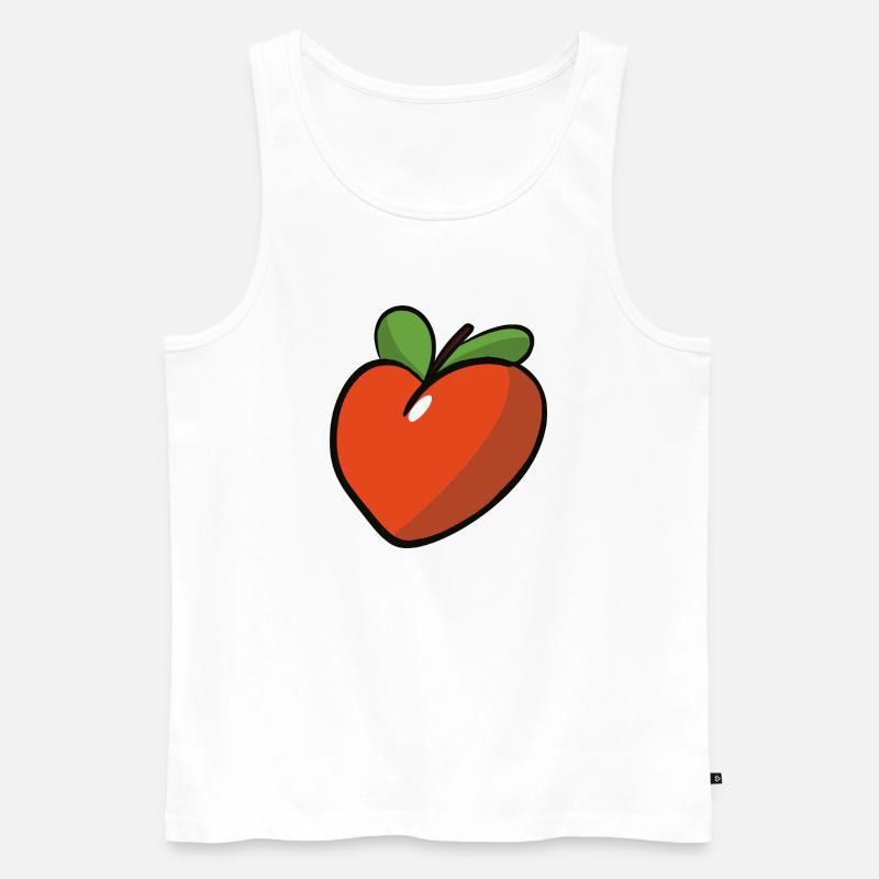 Peche_coeur - Männer Premium Bio Tank Top - Weiß
