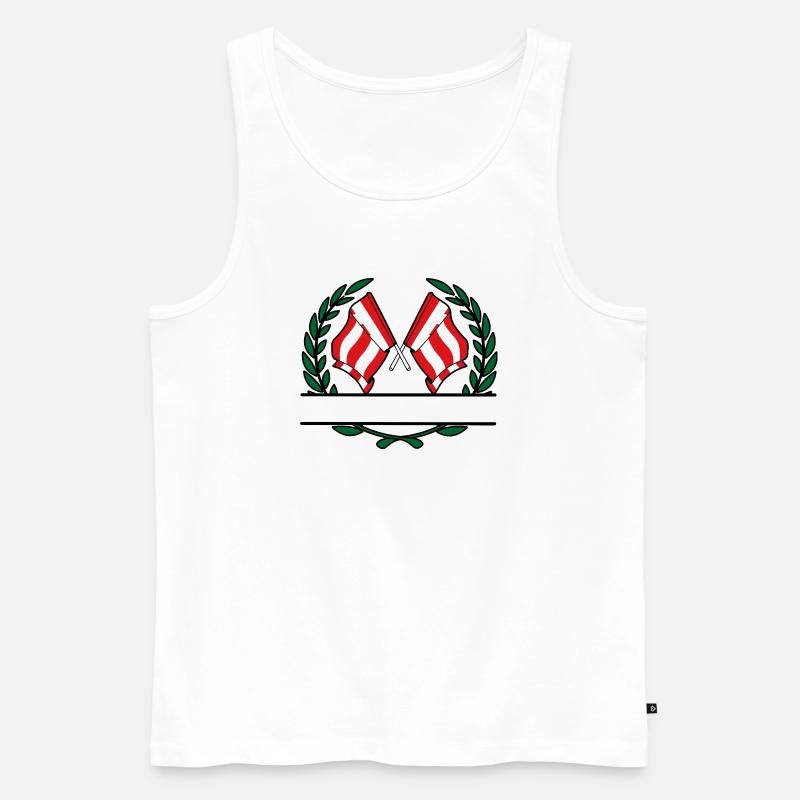 Eindhover Siegeswappen Custom - Männer Premium Bio Tank Top - Weiß