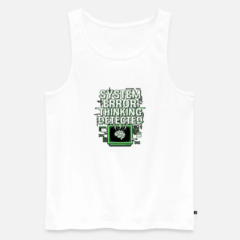 System Error - Männer Premium Bio Tank Top - Weiß