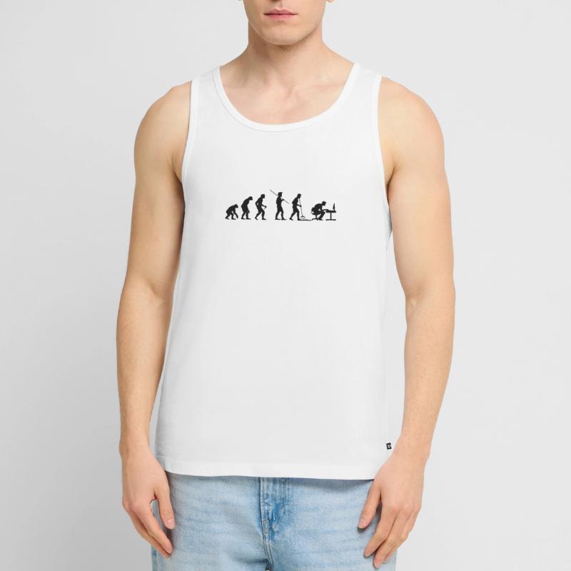 Programmierer Computerfreak Evolution Männer Premium Bio Tank Top