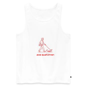 Exe ausführen Informatik Programming Geschenk - Männer Premium Bio Tank Top - Weiß - Vorne - Michal (187cm)