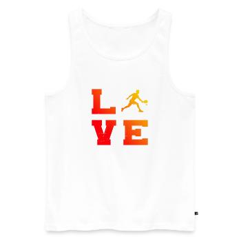 Pickleball fans and pickleballers go together - Men's Premium Organic Tank Top - white - Front - Michal (187cm)