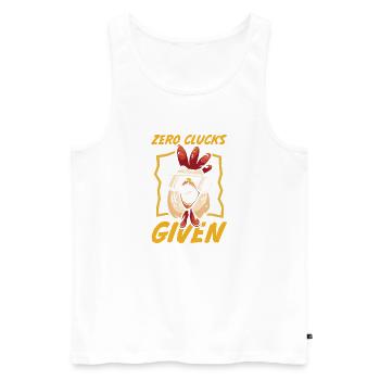 Farmer Rooster Flock Poultry Chicken - Men's Premium Organic Tank Top - white - Front - Michal (187cm)