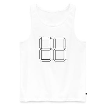 NUMMER 16 Sechzehn Geburtstag Geschenk Digital - Männer Premium Bio Tank Top - Weiß - Vorne - Michal (187cm)