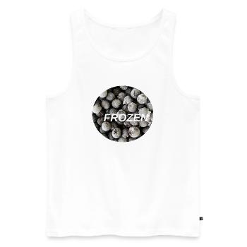  Frozen berry Superfood Circle - Men's Premium Organic Tank Top - white - Front - Michal (187cm)
