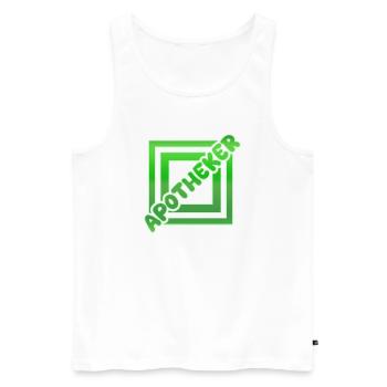Berufung Apotheker - Männer Premium Bio Tank Top - Weiß - Vorne - Michal (187cm)