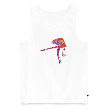 L’élégance dans le chaos - Débardeur bio Premium Homme - blanc - Devant - Michal (187cm)