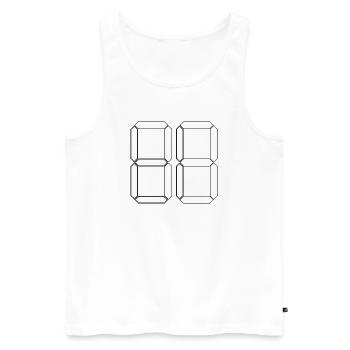 NUMBER 73 Seventy-Three Gift Digital - Men's Premium Organic Tank Top - white - Front - Michal (187cm)
