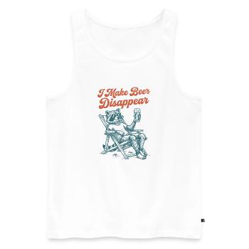 I'm Making Beer Disappear Craft Beer - Men's Premium Organic Tank Top - white - Front - Michal (187cm)