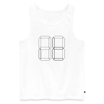 NUMMER 97 Siebenundneunzig Geschenk Digital - Männer Premium Bio Tank Top - Weiß - Vorne - Michal (187cm)