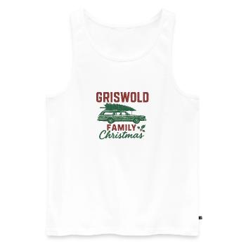 Griswold Family Christmas Car - Men's Premium Organic Tank Top - white - Front - Michal (187cm)
