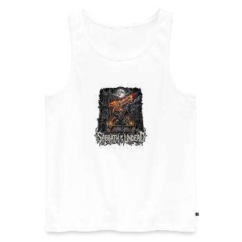 Death Metal Halloween - Débardeur bio Premium Homme - blanc - Devant - Michal (187cm)