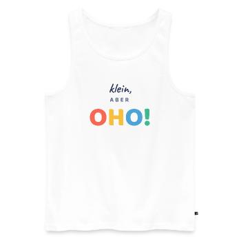 Klein, aber OHO! - Männer Premium Bio Tank Top - Weiß - Vorne - Michal (187cm)