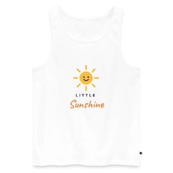 LITTLE SUNSHINE - Men's Premium Organic Tank Top - white - Front - Michal (187cm)