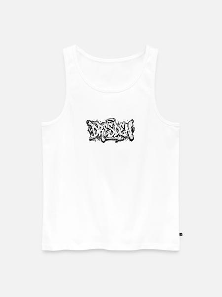 Dresde Graffiti Hip Hop - Débardeur bio Premium Homme - blanc