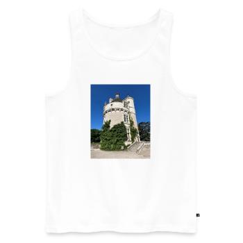 The Tower of Marks - Men's Premium Organic Tank Top - white - Front - Michal (187cm)