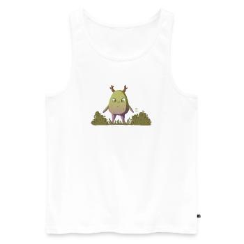 Mossy Forest Creature/Nature Creature - Men's Premium Organic Tank Top - white - Front - Michal (187cm)
